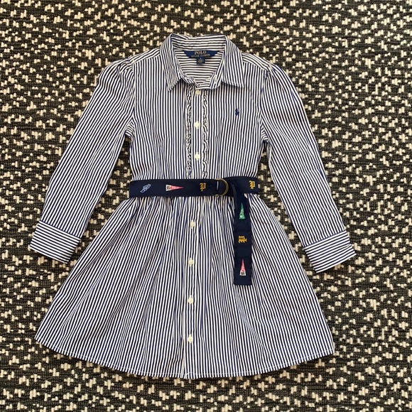 Polo Ralph Lauren Other - Girl’s Ralph Lauren Fit-and-Flare Shirt Dress